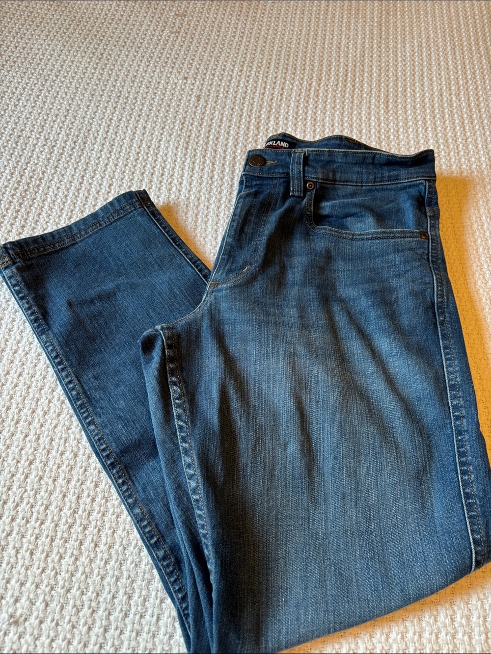 Kirkland Signature Men's Dark Blue Straight Jeans